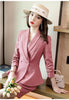 Women Skirt Suits Pink Blazer and Jacket Sets Office Ladies Work Business Beautician Uniform