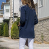 Women Solid Color Lapel Long Sleeve Casual Slim Blazer Coat Suit Jacket Slim Cardigan Top Outwear