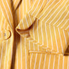Women Stripe Blazer Temperament Formal Half Sleeve Slim Jacket Office Ladies Casual Work Coat