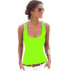Fashion Women Vest Tops SleevelessCasual Sequin Stitching Tank Tops