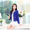 Fashion Women's Blazers And Jackets Suit 2022 Spring Autumn Pink/White/Black Bow Blazer Feminino Ladies Short Jacket ZY967