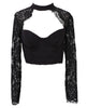 Women's Casual Lace Summer Tops Blouse Tops Shirt Black White Short Clothing
