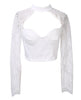 Women's Casual Lace Summer Tops Blouse Tops Shirt Black White Short Clothing