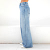 Women's Casual Solid Colors Loose High Waist Straight Jeans Pants Washed Boyfriend Denim Trousers Pantalones Mujer#g3