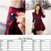 Womens Lady Long Sleeve Ruffles Office Ladies Casual Flannel Plaid Check Button Down Top Layer Shirt Dress