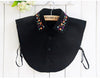 bead fake collar Soft Shirts Blouses Fake False Collar Choker Blouse turn down collar Decorative Neck Tie Women Necktie