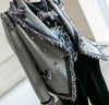 brand Gray twill blazer 2023 spring women 's Korean version double breast small suit jacket wj159