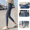 street wear skinny jeans Women vintage slim waist Ankle-Length pencil jeans 2022 waist chain boyfriend denim pants