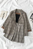 suit plaid jacket spring and autumn 2022 women's Korean style small sling + cardigan trendy pants