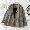 suit plaid jacket spring and autumn 2022 women's Korean style small sling + cardigan trendy pants
