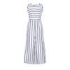 Fashion summer jumpsuit woman 2022 Sleeveless Striped Jumpsuit Casual Clubwear Wide Leg Pants Outfit pantaloni siamesi J28#N