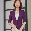 Fashion women blazer Business formal V Neck half sleeve jackets elegant office slim ladies plus size work wear coats