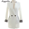 women blazers long sleeve slim jackets ladies Cape blazer design candy color Casual Coat