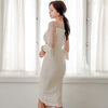 women  comfortable soft lace perspective sexy dress temperament elegant slim party simple asymmetrical dress