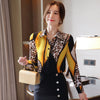 women's chiffon blouses leopard printing shirts 2023 Spring long sleeve Blouse shirts tops Blusas Mujer