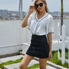 women's top T-shirt 3 / 4 sleeve V-neck top workplace women's chiffon shirt