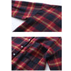 womens Cotton Blouse Shirt Plaid Loose Casual Plaid Long sleeve All-match Student Top Womens Blouses red/green yellow