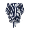 Fashion womens tops and blouses summer 2022 Striped Off Shoulder Waist Tie Blouse Short Sleeve Casual Shirts camicette Y17#N