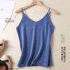 Faux wool v-neck camisole women's inner and outer wear summer new sexy knit sweater self-cultivation all-match bottoming top