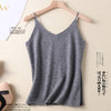 Faux wool v-neck camisole women's inner and outer wear summer new sexy knit sweater self-cultivation all-match bottoming top