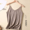 Faux wool v-neck camisole women's inner and outer wear summer new sexy knit sweater self-cultivation all-match bottoming top