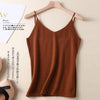 Faux wool v-neck camisole women's inner and outer wear summer new sexy knit sweater self-cultivation all-match bottoming top
