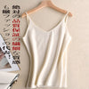 Faux wool v-neck camisole women's inner and outer wear summer new sexy knit sweater self-cultivation all-match bottoming top