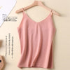 Faux wool v-neck camisole women's inner and outer wear summer new sexy knit sweater self-cultivation all-match bottoming top
