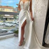 Feather Long Dress Women Sleeveless Off-shoulder Pleated Dress Female Elegant Party Dress Sexy Side Slit Evening Dress