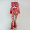 2022 Spring New Long Sleeve Women Jumpsuit Clubwear Fashion Sequin Jumpsuit Womens Rompers Pants Skinny Jumpsuit Female