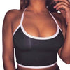 2022 Sexy Crop Tops For Women Halter Fitness Tight Bustier Strappy Skinny T-Shirt Girl Dance Cropped Tops Vest Tank Tops