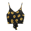 Sexy Women Crop Tops Striped Tie Back Cami Casual Spaghetti Strap Bow Vest Knot Cropped Tank Tops Vest cropped feminino