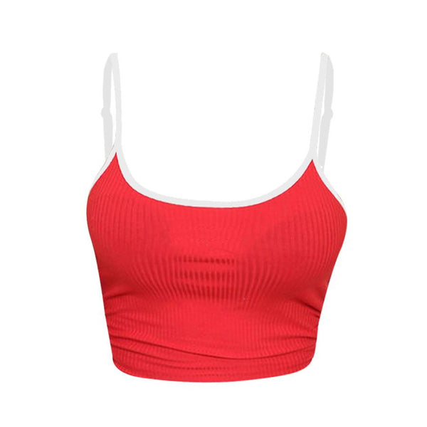 Summer Women Sexy Bralette Crop Tops Adjustable Shoulder Straps Sleeveless Short cropped Camis Tank Tops feminino 2022