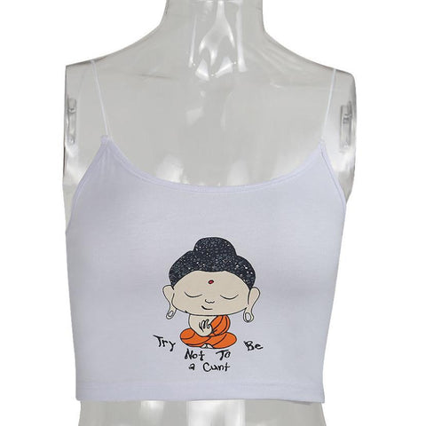 Summer Women Sexy Crop Tops 2022 Fashion Brandy Melville Tops Casual Print T-Shirt Camisole regata feminina halter tops