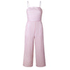 Women Stripe Printing Jumpsuit 2022 Off The Shoulder Sleeveless Long Playsuits Sexy Spaghetti strap Elegant Rompers