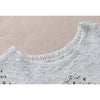 Female 2023 crop top boho summer white blouse women hollow out blusas Cotton Crochet shirt oversize Batwing sleeve tops camisas