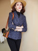 Female Black Blue Stripe Casual Slim Blazer Coat Women Ladies Autumn Winter Long Sleeve Double Breasted Jacket