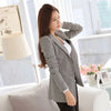 Female Black White Plaid blazer spring autumn blazer women jacket Ladies Long Sleeve Work Wear Plus Size Female Outerwear