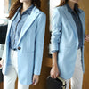 Female Blazer Office Lady Single Button Blazers New 2022 Spring autumn Slim Candy Colors Jackets Suit Women Casual Blazers