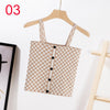 Female Crop Top Cami Tank Top Sexy Streetwear Short Tops 2022 Fashion Plaid Cropped Tops Tank Women Feminino Vest