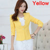 Female Ladies Blazer Femme  Fashion colorful Single Button Blaser Spring Autumn Women Blazers And Jackets Suit