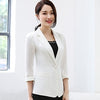 Female Spring/Autumn New Jacket Blazer Women Slim Three quarter sleeve Short Blazer Women Solid color Plus size Blazer X777