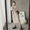 Female Sweater Knitted Sweater Dress Winter Clothes Women Korean Loose Pullover Dress Warm Long Oversized Sweater Dress