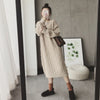 Female Sweater Knitted Sweater Dress Winter Clothes Women Korean Loose Pullover Dress Warm Long Oversized Sweater Dress