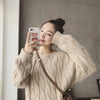 Female Sweater Knitted Sweater Dress Winter Clothes Women Korean Loose Pullover Dress Warm Long Oversized Sweater Dress