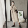 Female Sweater Knitted Sweater Dress Winter Clothes Women Korean Loose Pullover Dress Warm Long Oversized Sweater Dress