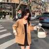 Female  Thin Suit Long-Sleeved Jacket 2023 Loose Casual Ladies Spring  Autumn Trend Women's Clothing