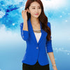 Female blazer outerwear spring and autumn women suit slim design women blazer blue suit fashion jacket coat girls clothing