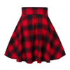 Female casual plaid printing spliced tie A word miniskirt summer South Korea high waist pleated skirt black gothic sexy
