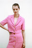 Feminine  Classical Beautiful Noble Elegant Unique Style Pink Suit Blazer And Long Skirt Two-piece Sets